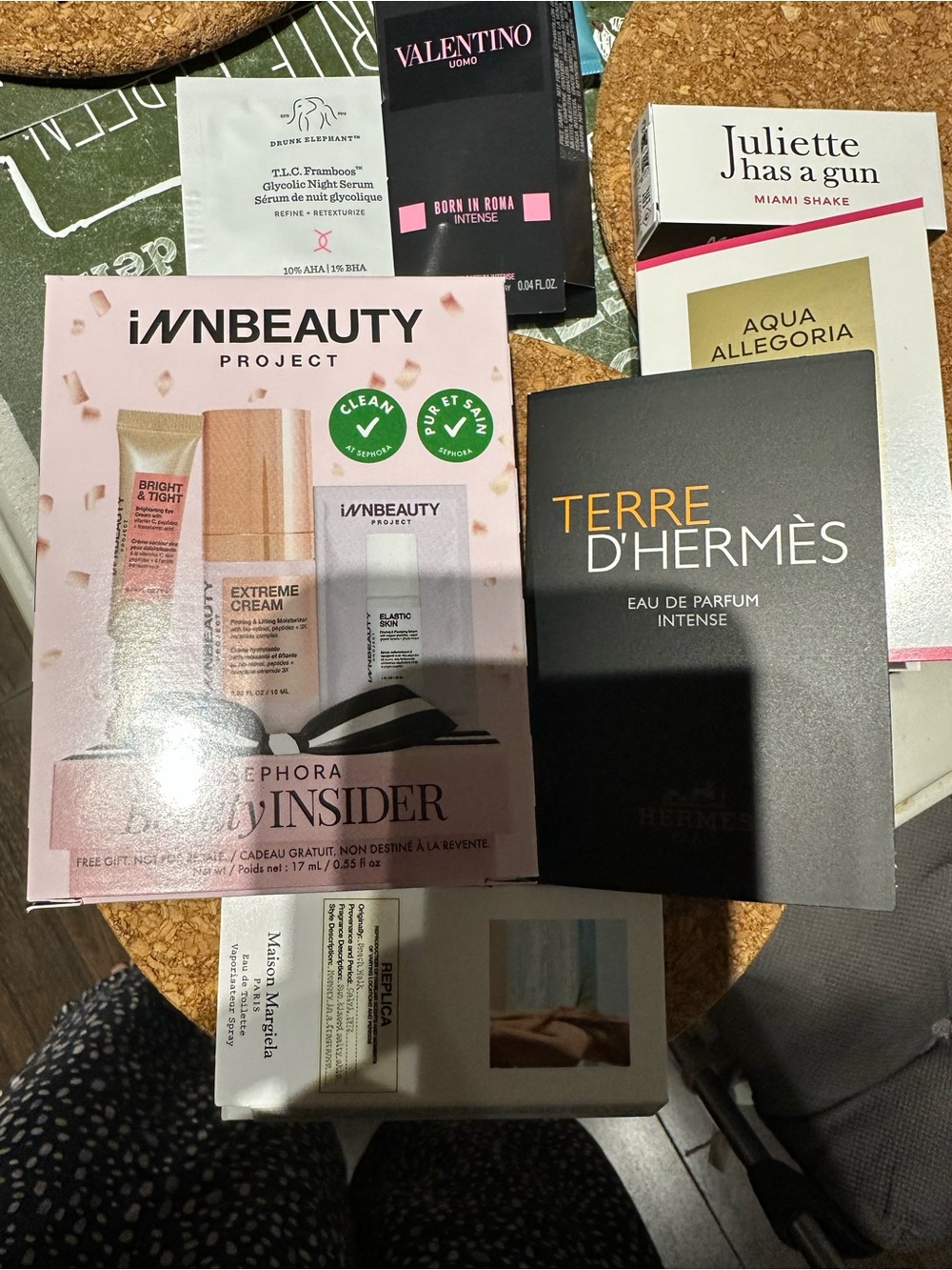 Inbeauty Sephora rouge birthday gift sets with Hermes Valentino guerlain samples